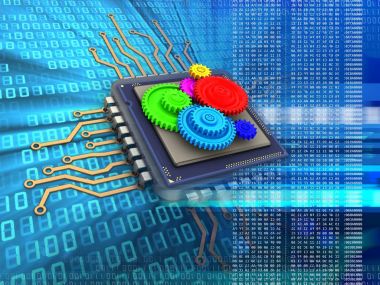 Elektronik mikroişlemci çizimi 