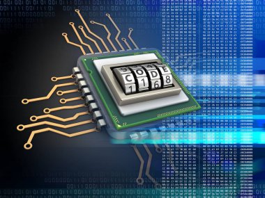 Elektronik mikroişlemci çizimi 