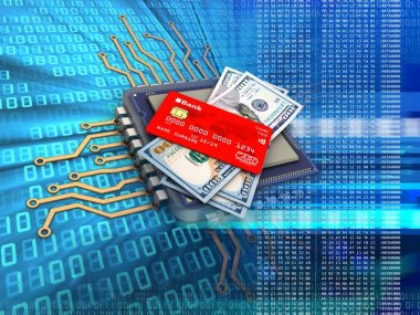 Elektronik mikroişlemci çizimi 