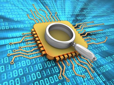  bilgisayar işlemcisi çizimi 