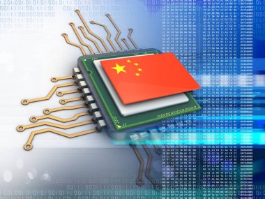 Elektronik mikroişlemci çizimi 