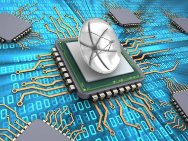  bilgisayar arka plan üzerinde gösterimi