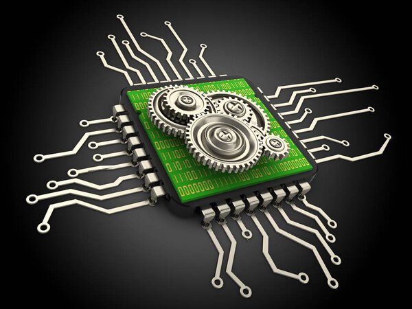  иллюстрация компьютера на фоне
