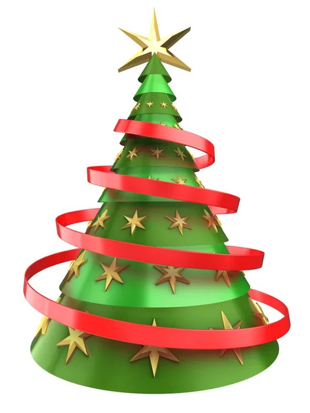 Illustration of Christmas tree — Stock Photo, Image