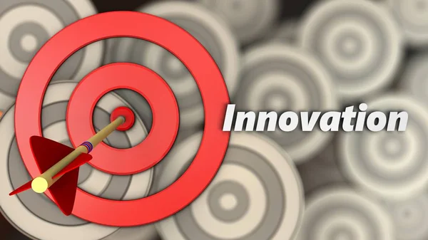Obrázek Cílových Kruhů Inovacemi Přepiš Více Cílů Pozadí — Stock fotografie