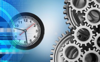  Saatin üzerine mavi arka plan resmi 