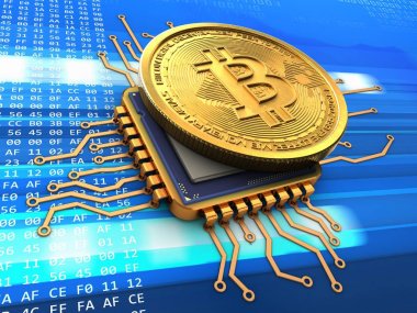  cyber arka plan üzerinde bitcoin 