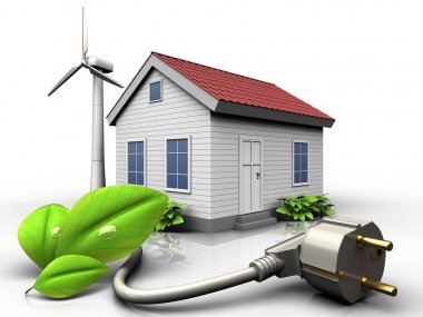  Rüzgar enerji ev Eko güç kablosu ile 