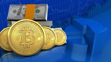  dolar yığını üzerinden iş grafikleri 