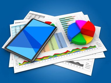  işle ilgili belgeleri ve tablet bilgisayar 