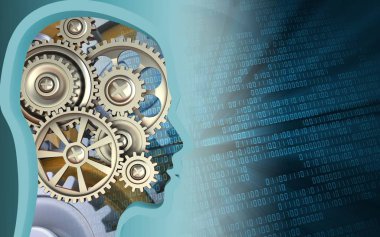  ikili arka plan üzerinde Dişliler gears ile