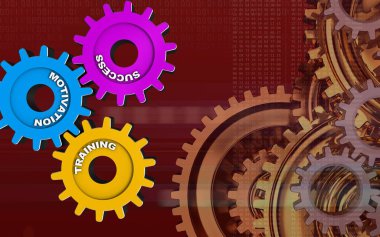  kırmızı bir arka plan üzerinde başarı sistemi