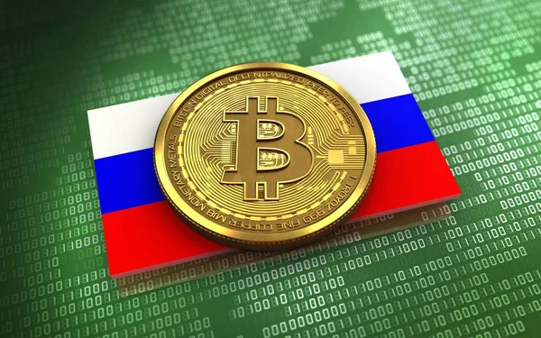  bitcoin yeşil ikili arka plan üzerinde 