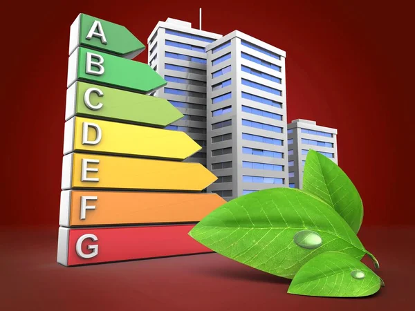 Abbildung des Energie-Rankings — Stockfoto