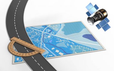  iletki ile mavi harita ve