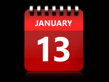 siyah arka plan üzerinde takvim