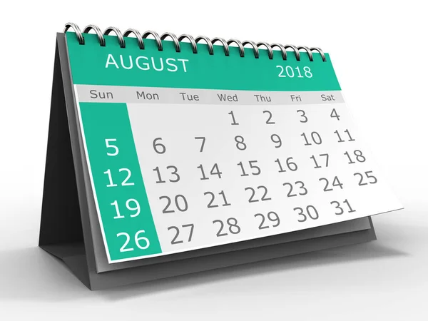 Illustration of calendar over white background — Stock Photo, Image