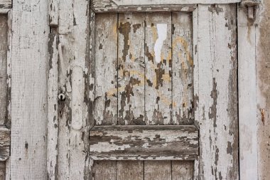 Ahşap kapı eski çürük tahtaları Retro kırık