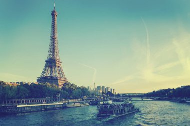 Eyfel Kulesi Paris, Fransa, Vintage tarzı görüntü