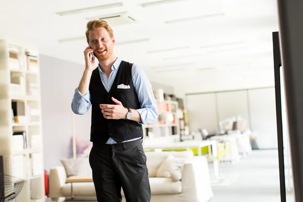 Young businessman in office — Stock Photo, Image