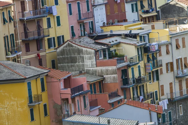 Manarola bunte Häuser — Stockfoto