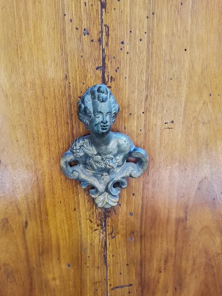 Vintage knocker on the door — Stock Photo, Image