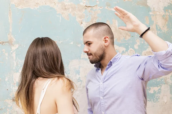 Concetto di violenza domestica — Foto Stock