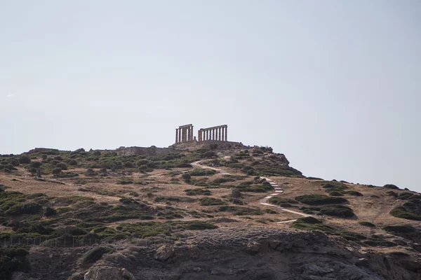 Cape sounion, poseidon Tapınağı — Stok fotoğraf