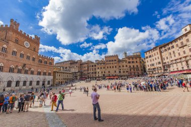 Piazza del campo Siena, İtalya