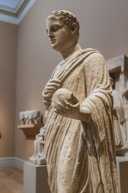 Roman sculpture view clipart