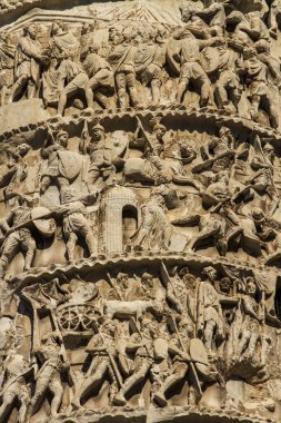 Column of Marcus Aurelius in Rome clipart