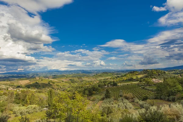 Chianti γραφικό τοπίο — Φωτογραφία Αρχείου