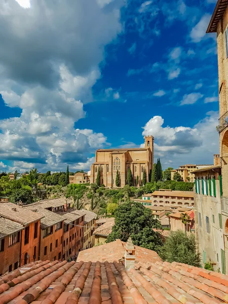 Basílica Cateriniana San Domenico en Siena — Foto de Stock