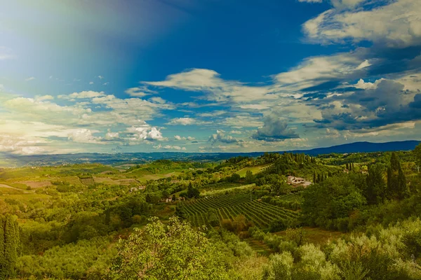 Chianti paisagem cênica — Fotografia de Stock