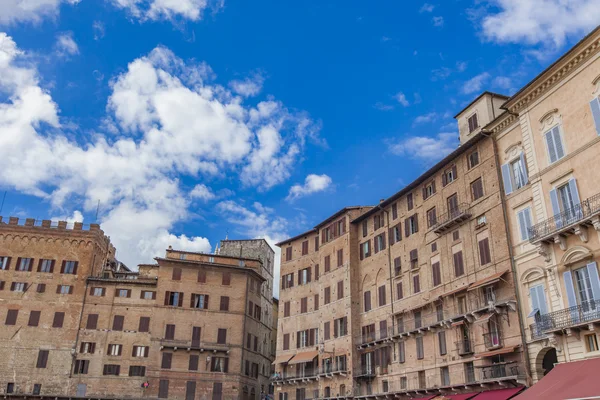 Detalle de la Piazza del Campo — Foto de Stock