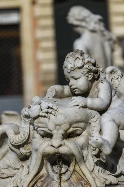 Fountain of Neptune in Rome — Stock Photo, Image