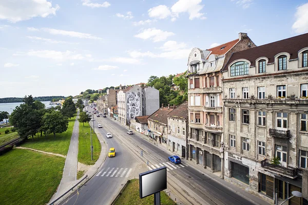 Pohled na město Bělehrad — Stock fotografie