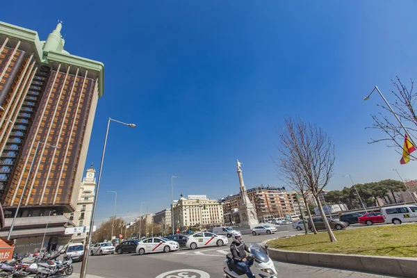 Plaza de Colón (columbus tér), madrid, Spanyolország — Stock Fotó