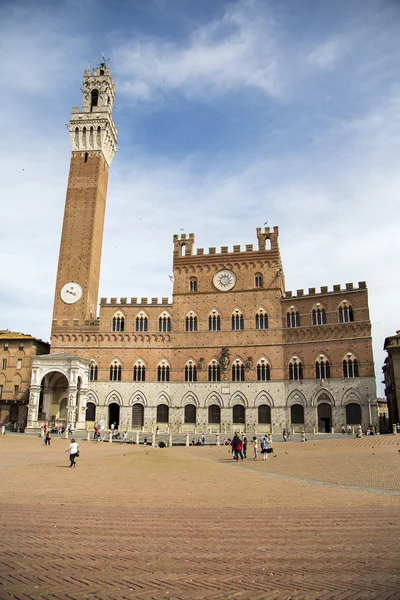 Piazza del Campo a Siena, Italia — Foto Stock