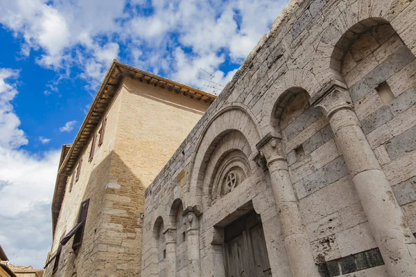 Architektura města San Gimignano — Stock fotografie