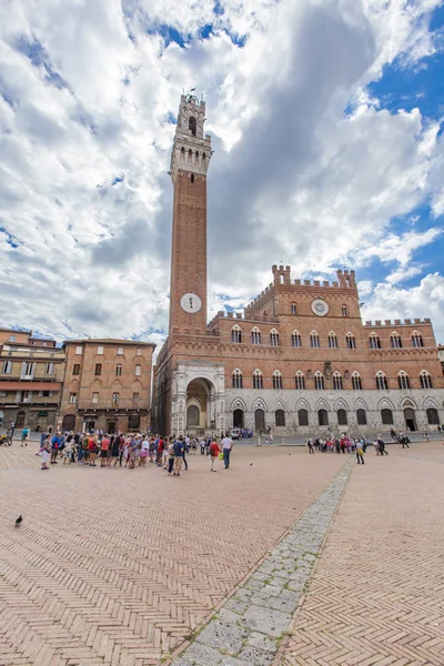 Piazza del Campo v Sieně — Stock fotografie
