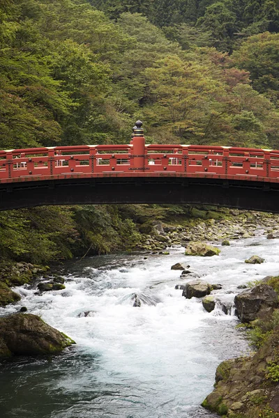 Shinkyo wooden bridge at Futarasan shrine — Stock Photo, Image