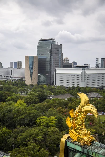 Panoramautsikt över Osaka — Stockfoto