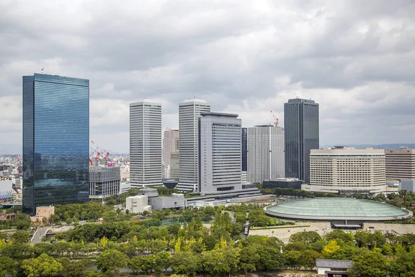 Panoramautsikt över Osaka — Stockfoto