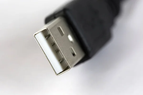 Καλώδιο USB μαύρο — Φωτογραφία Αρχείου