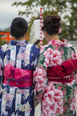 Kyoto, Japonya 'da fushimi inari türbesi