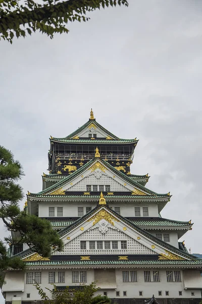 Osaka castillo en japón — Foto de Stock