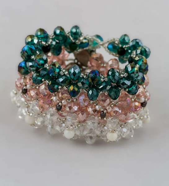 Bracelet wit semi-precious stones — Stock Photo, Image