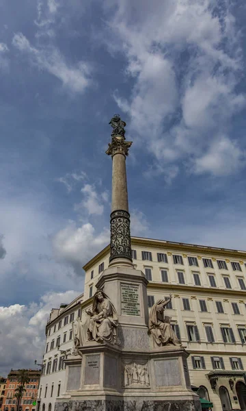 Kolumne der Unbefleckten Empfängnis in Rom — Stockfoto