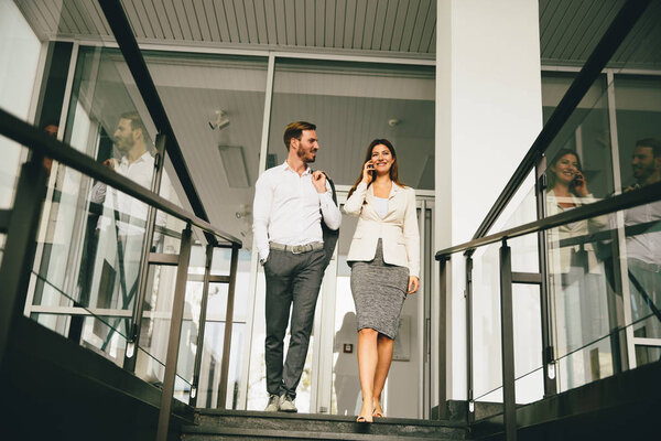 Young business people in office